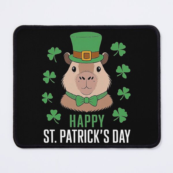 Item preview, Cute Capybara St. Patrick’s Day Green Hat Design designed and sold by love3617.