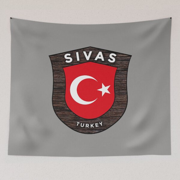 Item preview, Sivas Turkey Emblem Flag designed and sold by World Designs.