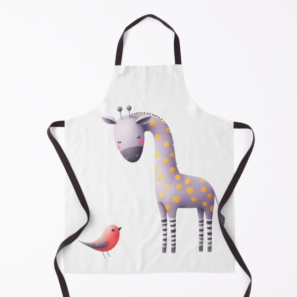 Item preview, A whimsical illustration of happy giraffe designed and sold by Beyondnote-Art.
