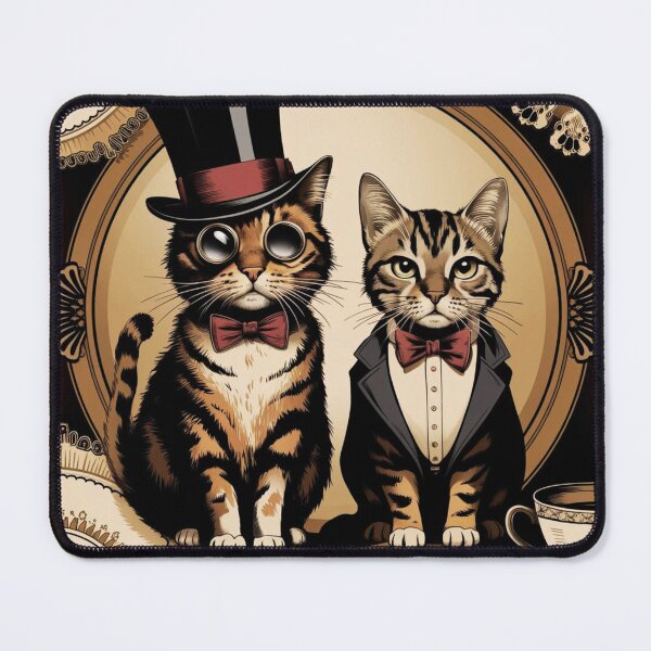 Item preview, Two luxurious vintage cats designed and sold by PattaZone.