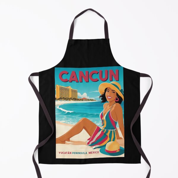 Item preview, A Vintage Travel Poster of Cancun - Mexico designed and sold by GoodOldVintage.