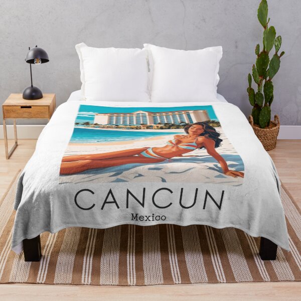 Artikelvorschau, Ein Vintage-Reiseposter von Cancun – Mexiko entworfen und verkauft von GoodOldVintage.