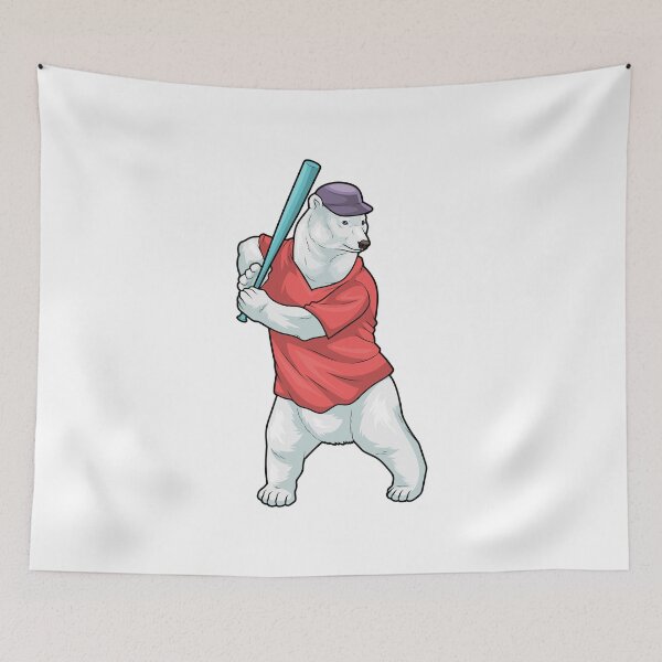 Item preview, Polar bear Baseball Baseball bat designed and sold by Snabdesign84.