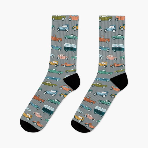 Item preview, Cute Retro Cars - Grey  designed and sold by TigaTiga.