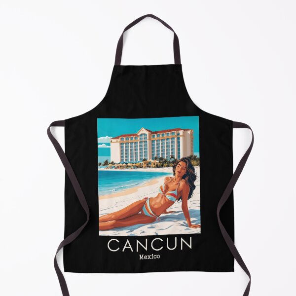 Item preview, A Vintage Travel Poster of Cancun - Mexico designed and sold by GoodOldVintage.