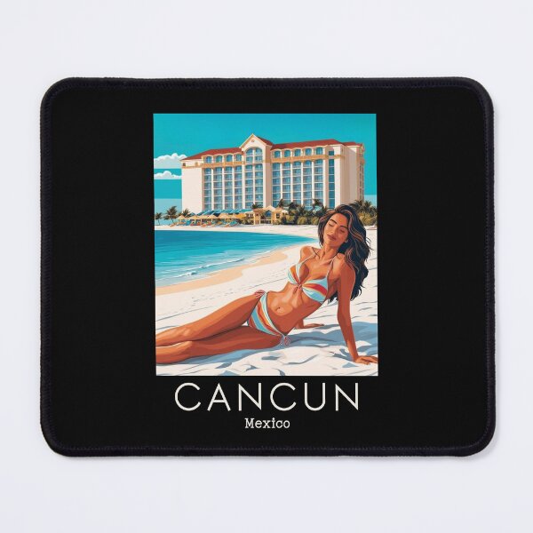 Item preview, A Vintage Travel Poster of Cancun - Mexico designed and sold by GoodOldVintage.