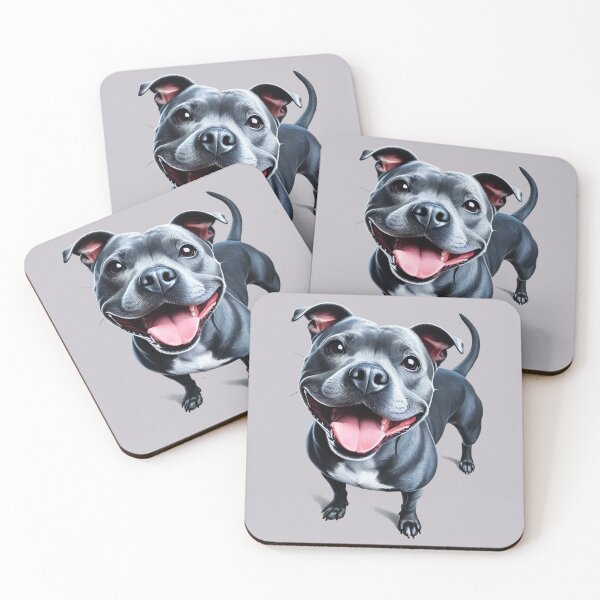 Item preview, Blue Staffy Portrait designed and sold by MaedK.