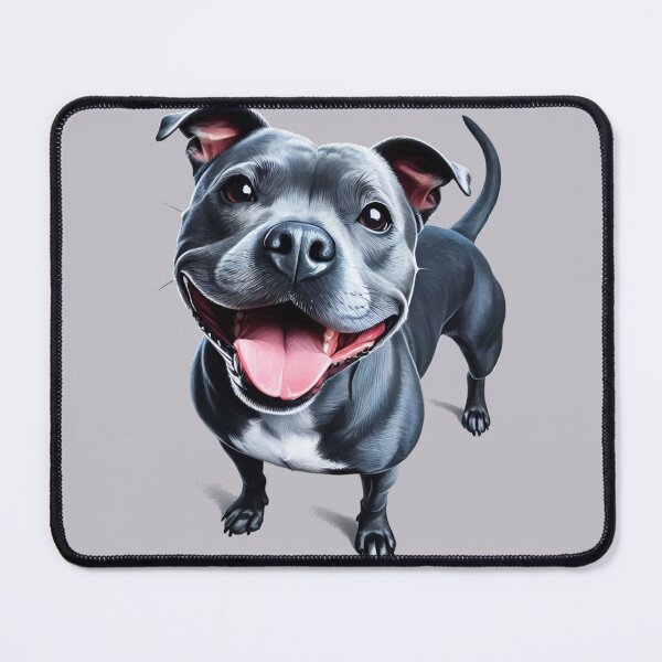 Item preview, Blue Staffy Portrait designed and sold by MaedK.