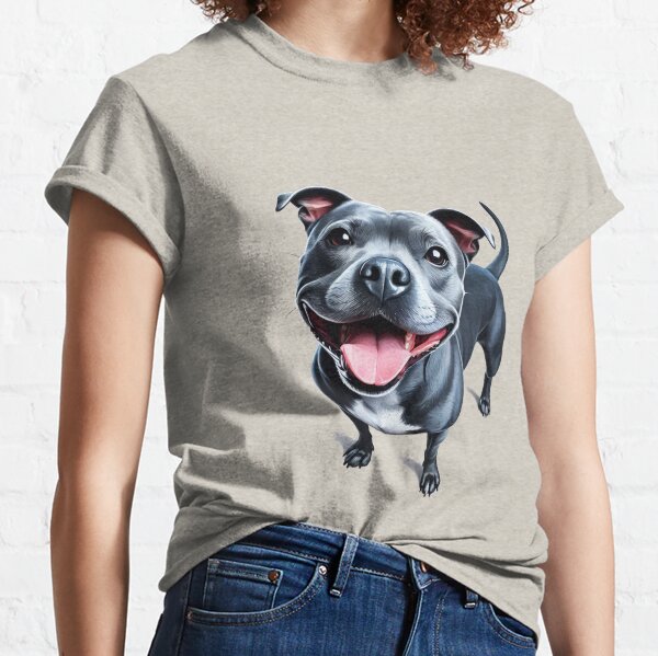 Item preview, Blue Staffy Portrait designed and sold by MaedK.