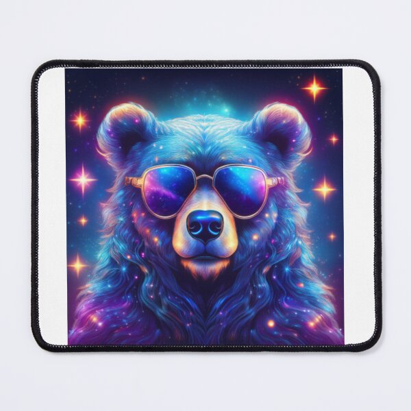 Item preview, Galactic Bear in Sunglasses – Cosmic Cool Design designed and sold by RaiyaTees.