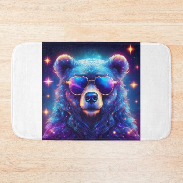 Item preview, Galactic Bear in Sunglasses – Cosmic Cool Design designed and sold by RaiyaTees.
