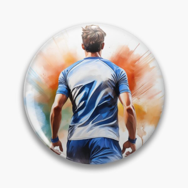 Item preview, Dynamic Football Player Artwork – Vibrant Sports Energy designed and sold by RaiyaTees.