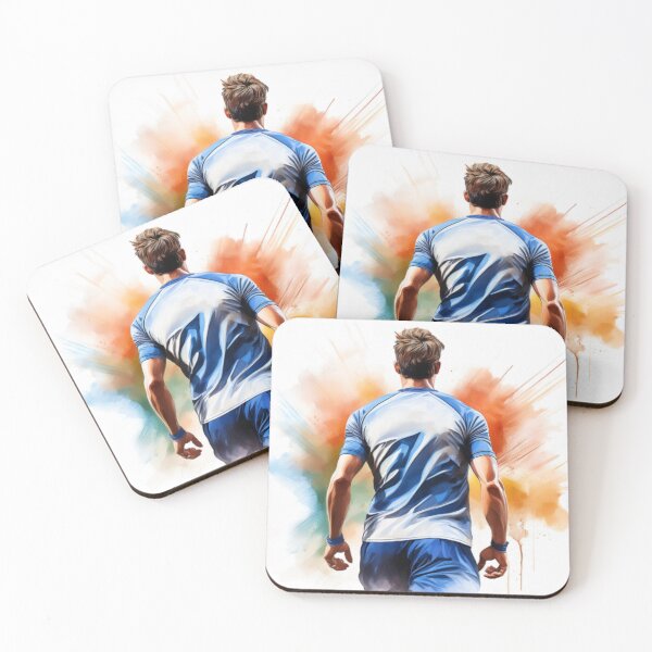 Item preview, Dynamic Football Player Artwork – Vibrant Sports Energy designed and sold by RaiyaTees.