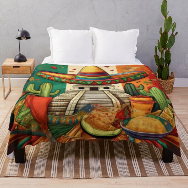 Item preview, Mexican Flag and Culture Celebration Art designed and sold by RaiyaTees.