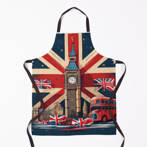 Item preview, Iconic London Scene with Union Jack and Landmarks designed and sold by RaiyaTees.