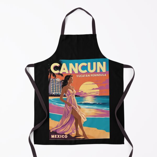 Item preview, A Vintage Travel Poster of Cancun - Mexico designed and sold by GoodOldVintage.