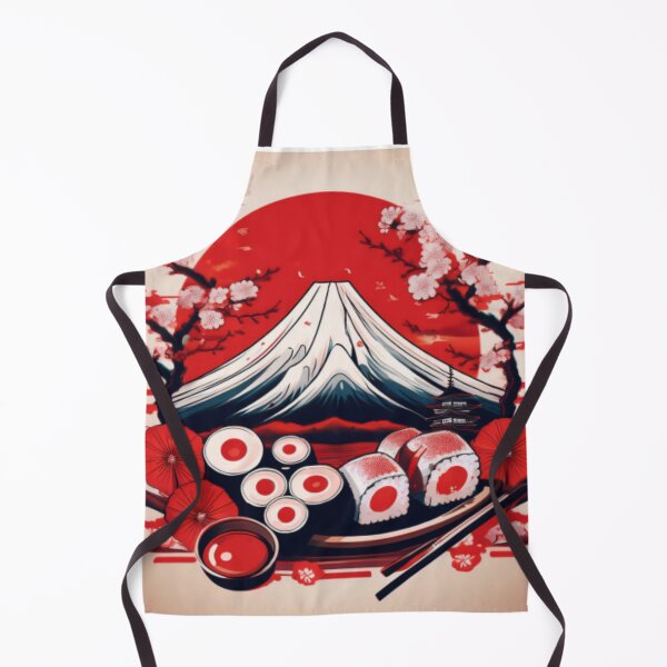 Item preview, Japanese Sushi and Mount Fuji Design designed and sold by RaiyaTees.