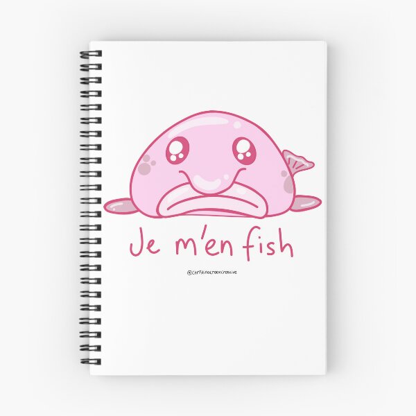 Item preview, I don't care - Je m'en fish designed and sold by christinacrookcreative.