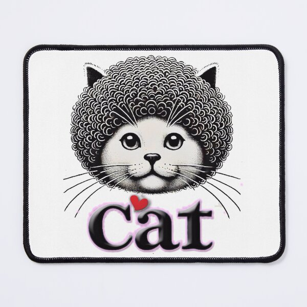 Item preview, Cat Afrou: Vibrant Afro-Inspired Feline Design for Unique Style designed and sold by moudjib1.