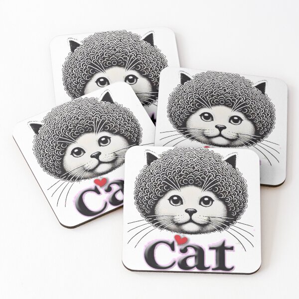 Item preview, Cat Afrou: Vibrant Afro-Inspired Feline Design for Unique Style designed and sold by moudjib1.