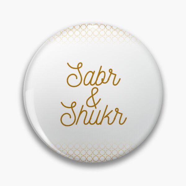 Item preview, Sabr & Shukr - Elegant Gold Islamic Typography designed and sold by RaiyaTees.