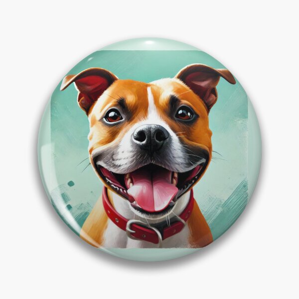 Item preview, Red Staffy Portrait designed and sold by MaedK.
