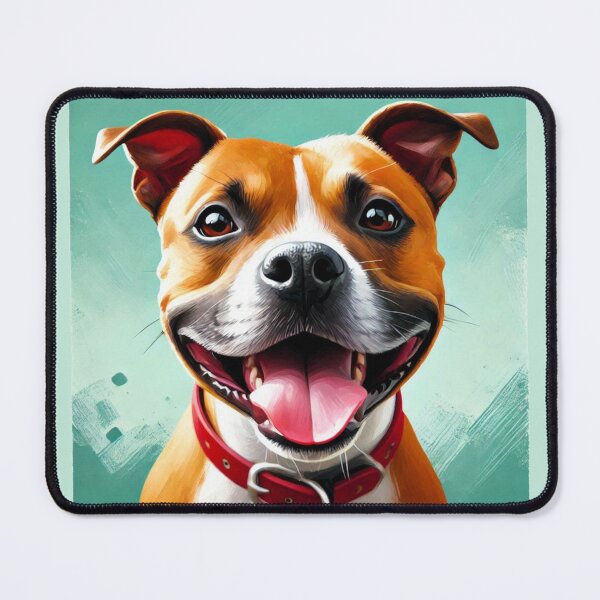 Item preview, Red Staffy Portrait designed and sold by MaedK.