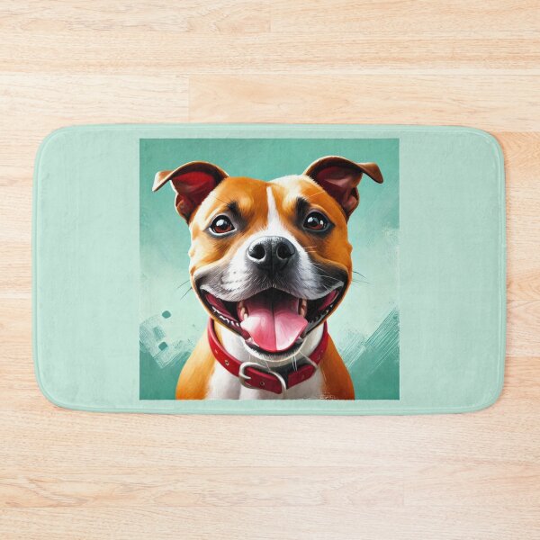 Item preview, Red Staffy Portrait designed and sold by MaedK.