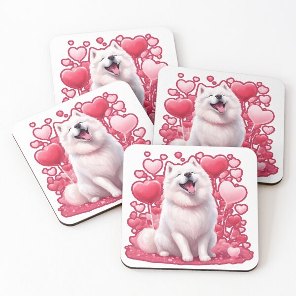 Item preview, Valentine's Day Samoyed Love designed and sold by GoodyPaws.
