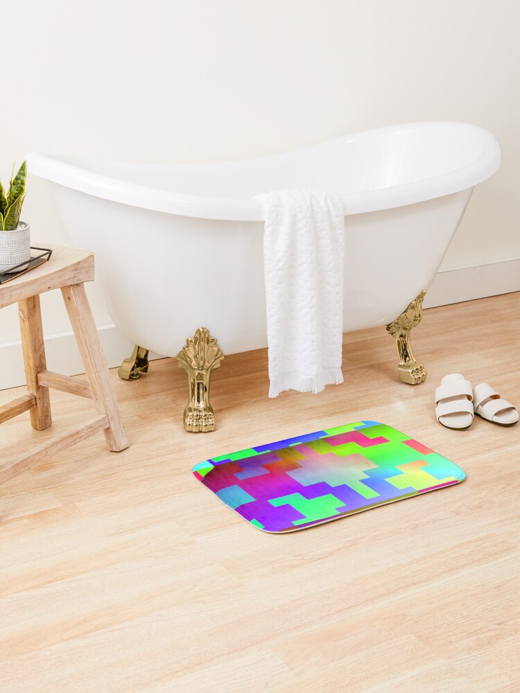 Thumbnail 2 of 6, Bath Mat, Faded pattern... designed and sold by Harryucksche.
