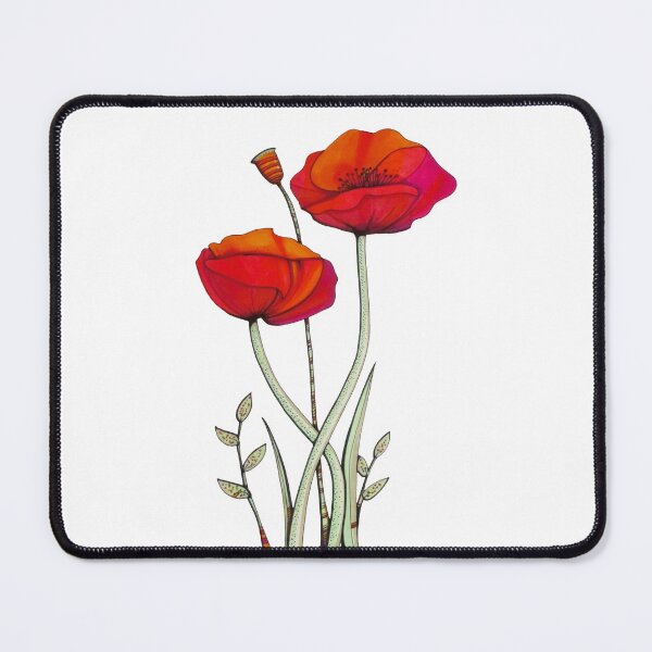 Item preview, Poppy Flowers - White designed and sold by ilovestudiostic.