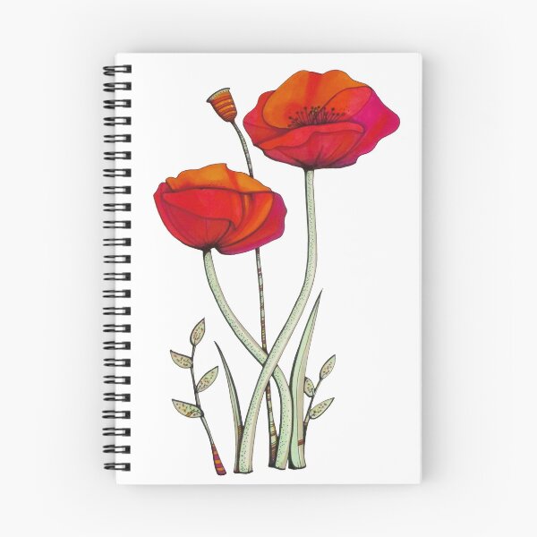 Item preview, Poppy Flowers - White designed and sold by ilovestudiostic.