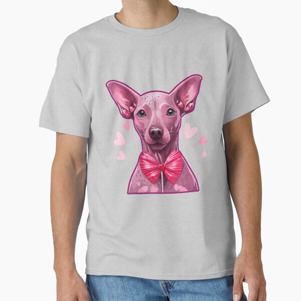 Vista previa del artículo con la obra «Amor por el perro sin pelo peruano en el día de San Valentín», diseñado y vendido por GoodyPaws.