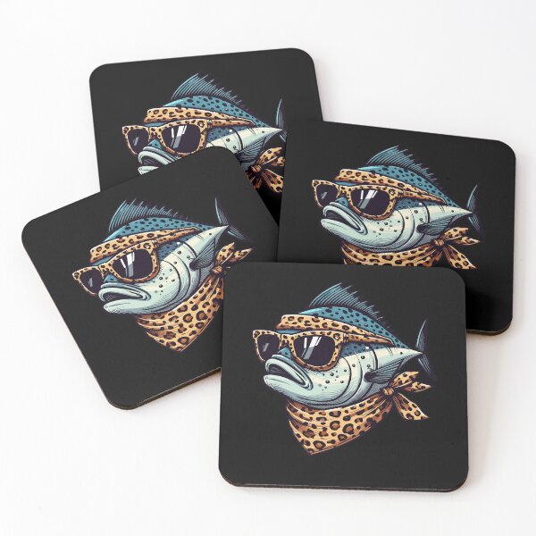 Item preview, Tuna Wearing Leopard Scarf Animal Wearing Sunglasses designed and sold by Artistoos.