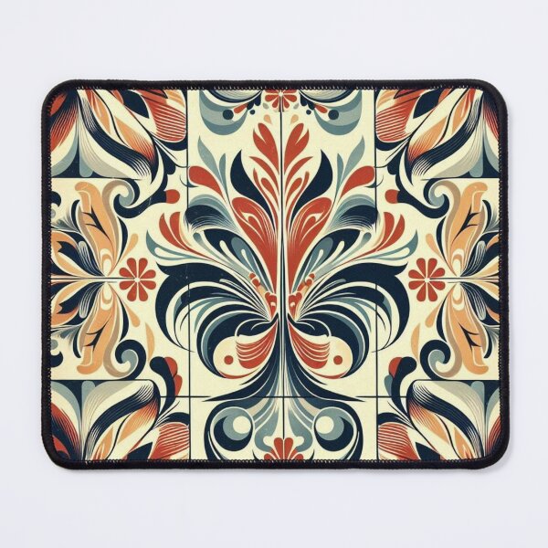 Item preview, Vintage 1960s Retro Tile Pattern designed and sold by Dogandesighn.