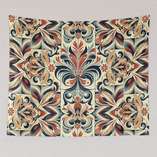 Item preview, Vintage 1960s Retro Tile Pattern designed and sold by Dogandesighn.
