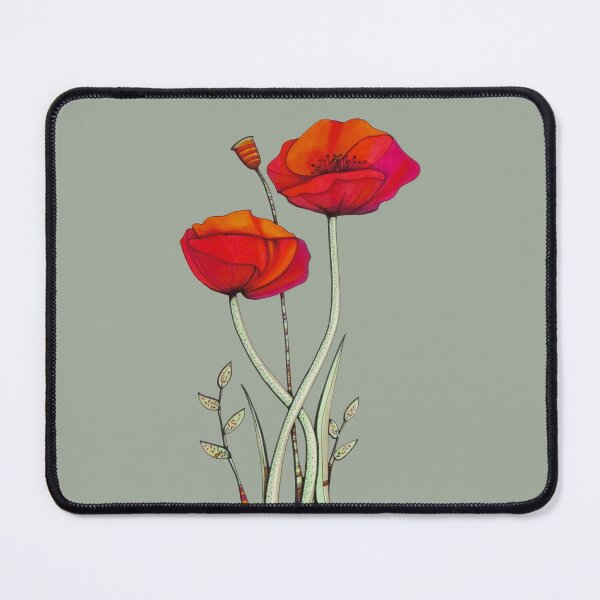 Item preview, Poppy Flowers - Army Green Lite designed and sold by ilovestudiostic.