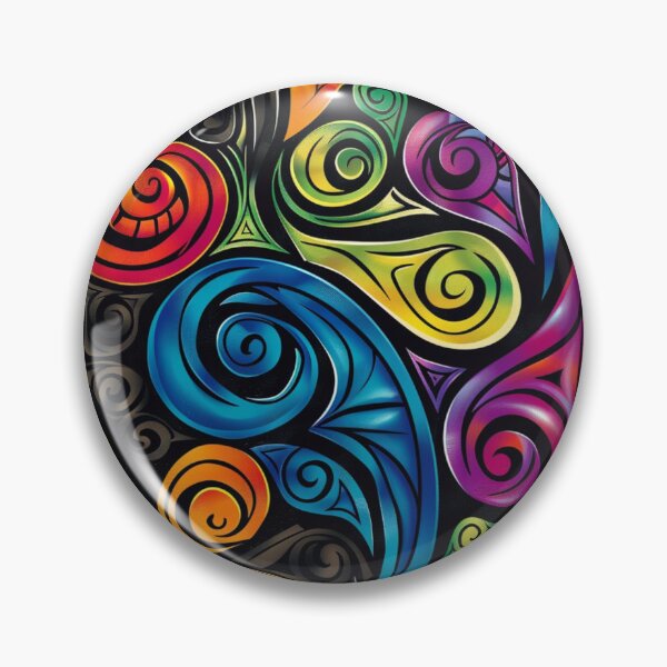 Item preview, New Zealand Paua Māori Pattern Koru Design 324 designed and sold by GrinGalore.