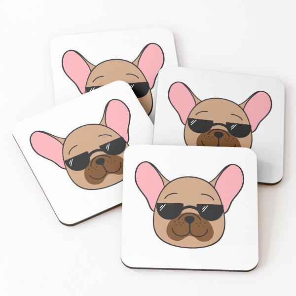 Item preview, French bulldog in sunglasses  designed and sold by Milana Rosenwald.