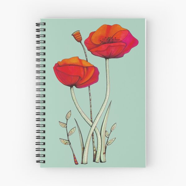 Item preview, Poppy Flowers - Silky Sage designed and sold by ilovestudiostic.