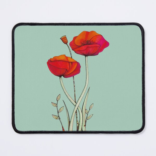 Item preview, Poppy Flowers - Silky Sage designed and sold by ilovestudiostic.
