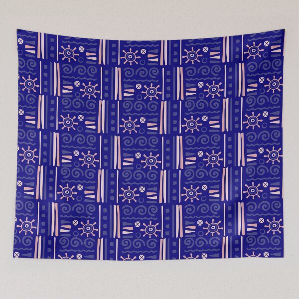 Item preview, Colorful Traditional Geometric Native Aborginal Pattern designed and sold by RoyalStarsPatts.