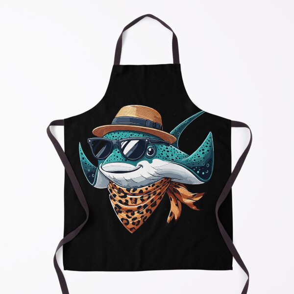 Item preview, Manta Ray Wearing Leopard Scarf Animal Wearing Sunglasses designed and sold by Artistoos.