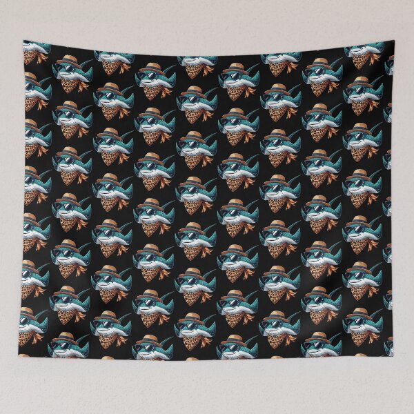 Item preview, Manta Ray Wearing Leopard Scarf Animal Wearing Sunglasses designed and sold by Artistoos.