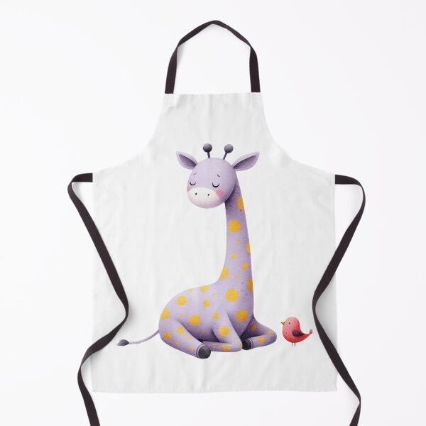 Item preview, A whimsical illustration of happy giraffe designed and sold by Beyondnote-Art.