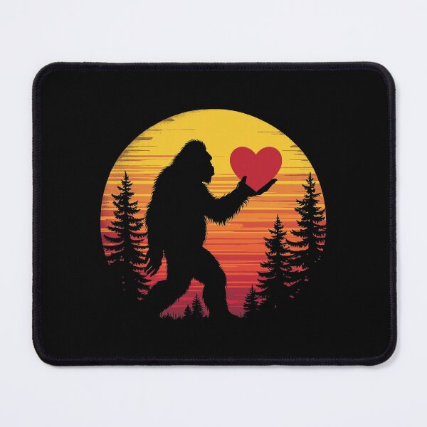 Item preview, Bigfoot Heart Valentines Love Sasquatch Sunset designed and sold by Blok45.