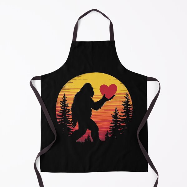 Item preview, Bigfoot Heart Valentines Love Sasquatch Sunset designed and sold by Blok45.