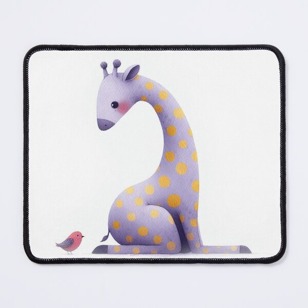 Item preview, A whimsical illustration of happy giraffe designed and sold by Beyondnote-Art.