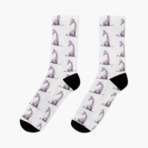 Item preview, A whimsical illustration of happy giraffe designed and sold by Beyondnote-Art.