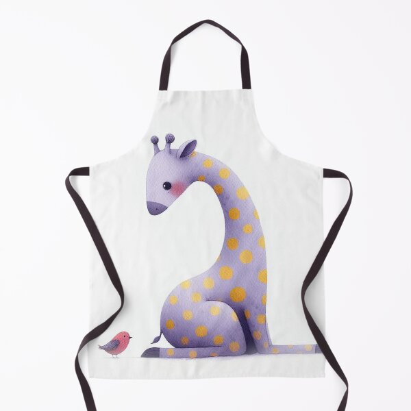 Item preview, A whimsical illustration of happy giraffe designed and sold by Beyondnote-Art.